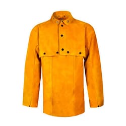 Shenwld Leather Welding Cape Sleeve, Heat & Flame Resistant Cowhide Weld Jacket - for Welding, Construction, and Heavy Work