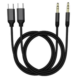 Jahobet 2 * 3.3FT USB C to 3.5mm iPhone Aux Cord, iPhone Aux Audio Cable for Car Home Stereo Speaker Headphone for iPhone 15 Pro Max 15 Plus, Galaxy S24 S23, Pixel 6 7 8 Pro 8a, iPad Pro, Android