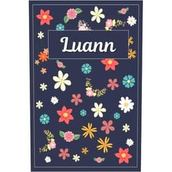 MyNameBooks Luann: Lined Writing Notebook with Personalized Name | 120 Pages | 6x9 | Flowers