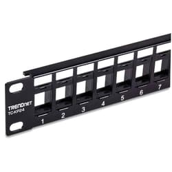 TRENDnet 24-Port Blank Keystone 1U Patch Panel, 1U 19