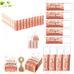 Siifert 100 Set Wedding Lip Balm Bulk Wedding Favors Bridal Shower Gifts for Guests Bulk Bachelorette Souvenirs Proposal Lip Balm Party Favors Small Thank You Gifts Inspirational Appreciation Gifts