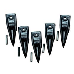Alessia Cara 5pk Teeth X156TL FITS for Mini Excavator Tiger Bucket Teeth Tooth X156T X156TL w/Pins P156 PIN (Excavator Teeth X156TL 5pk)