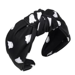 Twinfree Halloween Headbands for Women Ghost Pattern Wid Kont Hair Band Hair Hoop