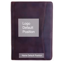Gavarnie Personalized Leather Portfolio Padfolio for Men, Engraved Gifts for Father's Day for Husband from Wife, Customized Leather Gifts Present for Son/Dad, for Birthday, Dark Brown