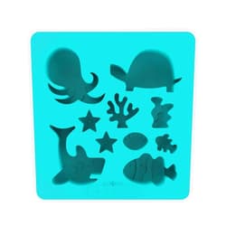 Skaxi Ocean Pals Silicone Mold Tray, Perfect for Making Soap Ice Cubes Chocolate Jello Candy Baking Resin Molds, Great for Beach Themed Parties
