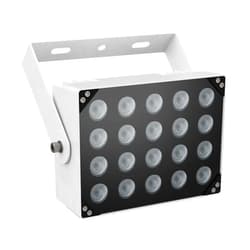 Univivi IR Illuminators 20 LEDs 850nm Long Range Illuminator 90 Degree Wide Angle Infrared Flood Light IP67 Waterproof for Security Camera IR Light Indoor&Outdoor