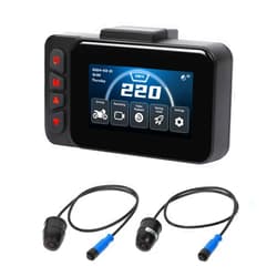 Generic F5-A Motorcycle Dashboard Cam Full Waterproof,Motorcycle Camera 3'' LCD with Front and Rear 1080p 110° Angle Lens,G-Sensor,Loop Recording,Wi-Fi,GPS Navigation Motobike Driving Video Recorder