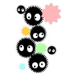 Generic Magnet Soot Sprites Magnet Bumper Sticker Car Magnet Flexible Reuseable Magnetic Vinyl 5(LAB-CTMAGNETS-2113)