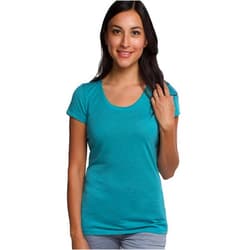 Cariloha Bamboo-Viscose Scoop Tee - Moisture Wicking Scoop-Neck Tee for Women - XXX-Large - Tropical Teal