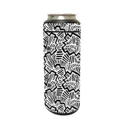 MIGHTY SKINS MightySkins Skin Compatible with YETI Rambler 12 OZ Colster Slim Can - Abstract Black | Protective, Durable, and Unique Vinyl Decal wrap Cover | Easy to Apply and Change Styles | Made in The USA