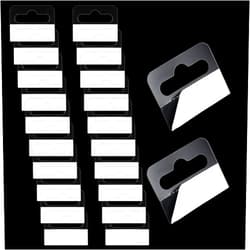 Xinjoduz 20 PCS Adhesive Hanging Tabs Clear Foamboard Hanger Adhesive Plate Hangers for The Wall Stick on Picture Hangers Plastic Sawtooth Adhesive Picture Hanger Plastic Picture Hangers Without Nails