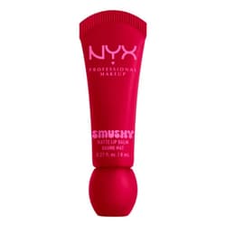 NYX PROFESSIONAL MAKEUP Smushy Matte Lip Balm, Tinted Lip Moisturizer with Soft, Matte Finish - Squeeze N' Sizzle (Cherry Red)