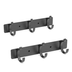 Ant Mag Magnetic Hooks for Keys C Shaped Rubber Magnets for Fridge with Non Surface Damage Perfect for Hanging Utensils Grills Towels Hats & Light Accessories 3 Hooks/Pack, 2 Pack