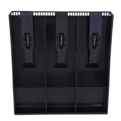 Walfront Cash Drawer Register Insert Tray Replacement 3 Bills 3 Money Storage Box 9.6 x 9.6 x 1.4inch to Make Money Well Organized (Black)