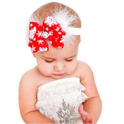 XFQUIJ Morlipt Baby Headbands, Girl's Hairbands for Newborn,Toddler and Children cute style, Red, Medium