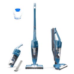 Vacmaster Portable 10.8V 2-in-1 Cordless Stick Lightweight Vacuum Cleaner with 2-Speed Power Control and LED Headlight for Hardwood Floor, Carpet & Pet Hair, Blue