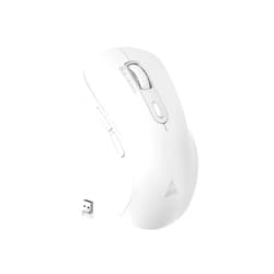 SOLAKAKA SM66 White Silent Dual Mode 2.4GHz Wireless Mouse, Adjustable 4800 DPI,Rechargeable Computer Mouse Wireless Office Mouse for PC Mac Laptop, Desktop