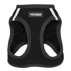 Best Pet Supplies Voyager Step-in Air Cat Harness - All Weather Mesh Step in Vest Harness for Small and Medium Cats by Best Pet Supplies - Harness (Black), XXXS (Chest: 9.5-10.5