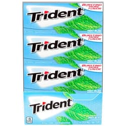Trident Mint Bliss Sugar Free Gum, 14 count per pack -- 144 per case.