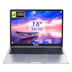 ACEMAGIC 16 inch Laptop Computer,Powered by N95 Processor,16GB DDR4 RAM 512GB SSD,FHD 1920 * 1200P,WiFi,BT5.0,Type_C,38Wh Battery,Traditional Laptop for Everday Needs.