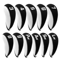 Montela golf Golf Iron Covers,Golf Iron Head Covers Neoprene Golf Iron Covers Set 11pcs/10pcs Golf Iron Headcovers,Golf Club Head Covers for Iron Club Fit All Brands Titleist,Callaway,Taylormade