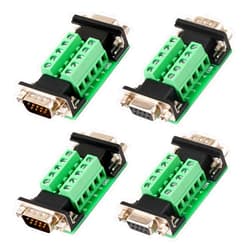 ANMBEST 4PCS DB9 Female and Male Connector in One Breakout Board
