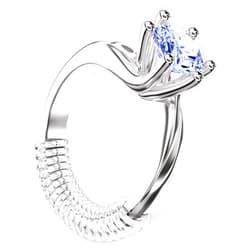 REIDEA Ring Size Adjuster, 8-Pack with 4 Sizes Invisible Ring Size Adjuster for 0-0.16in Width Rings, Women's and Men's Rings