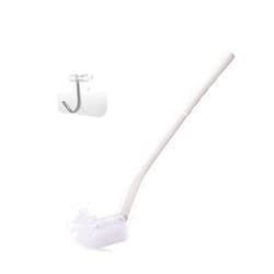WEYNG Toilet Bowl Brush Plastic Handle Deep Cleaning with Hook