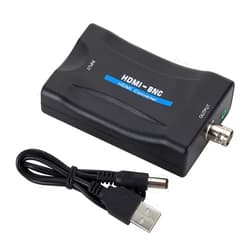 SAIZHUO HDMI to BNC Adapter Audio Signal Converter Adapter Stereo Audio Converter 3.5mm for HDMI Video to Display on Regular Televisions