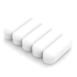 Labasics 5-Pack Stir Bar Set, 10 mm PTFE-Coated Magnetic Stirring Bars White Laboratory Stir Mixer for Stirrers, 5 PK