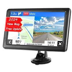 NAVRUF Car GPS Navigation Truck RV, GPS Navigator with 9 inch, 2024 Maps (Free Lifetime Updates), Truck GPS Commercial Drivers, Semi Trucker GPS Navigation System, Custom Truck Routing