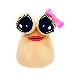 GUUZOGG 8.6 Inch Alien Pou Plush Toy, Soft Stuffed Pou Plushies Toys, Kawaii Plush Alien Pou Stuffed Animal Soft Toys, Hot Game Figure Doll for Fans, Stuffed Pou Figure Doll for Kids Boys Girls Adults
