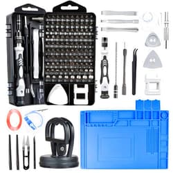 ZinonMax Precision Screwdriver Set Phone Repair Tool Kit, 130 In 1 DIY Repair Kit With Anti Static Mat ESD Safe Wristband, Magnetic Driver Kit for Electronics, Pad, Laptop, Xbox, PS4, Camera