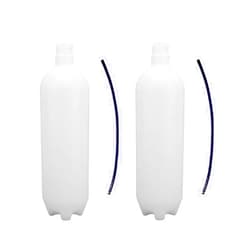 AmeriCan Goods 2/Pcs DCI Dental Plastic Water Bottle Heavy-Duty Plastic 750 ML With Cap & Pick-Up Tube Self Contained