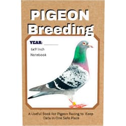 Ted Breeder Pigeon Breeding Notebook: Pigeon Racing Planner and Data Tracker for Managing All Important Data to to Pigeon Watching and Breeding- Small Size. Pigeon Loft Book for Homing Pigeons.