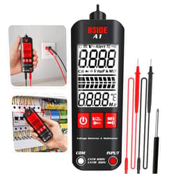 DEYOT A1 Fully Automatic Anti-Burn Intelligent Digital Multimeter, Zero and Fire Wires Tester Non Contact Voltage Detector, Fast Accurately Measures Voltage, Current, Conductor On/Off, Color Ring Resistance