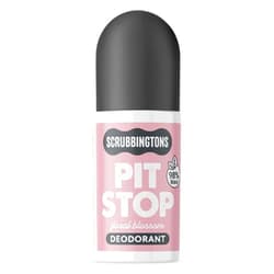 Scrubbington's Scrubbingtons Pit Stop Natural Deodorant - Quick-Drying Magically Gentle Floral Blossom Scent, No Aluminium, Alcohol-Free, Adventure-Ready Adults Roll-On for Sensitive Underarms - 75ml