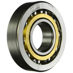 SKF 7412 BCBM Heavy Series Angular Contact Ball Bearing, ABEC 1 Precision, Universal Mounting, 40° Contact Angle, Open, Brass Cage, Normal Clearance, 60mm Bore, 150mm OD, 35mm Width
