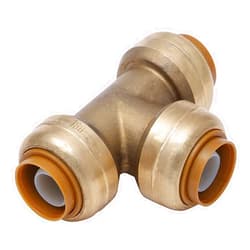 Cash Acme U362A Shark Bite Push-Fittings Tee, 1/2-Inch