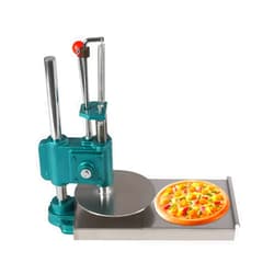 TianQinLang Manual Dough Press Machine Stainless Steel Dough Pizza Presser Large Press Plate Dough Flattening Machine for Pies Pizza Pastry Bread Maker, Home Commercial Use, Thickness Adjustable (9.5in)
