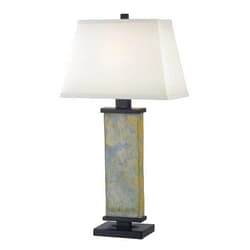 Kenroy Home 21037SL Hanover Table Lamps, 29 Inch Height, 15 Inch Width, 9.5 Inch Depth, Natural Slate