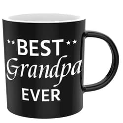 KitchekShop Coffee Mug Tea Cup with Flat-Bottom Warming Coffee Milk for Office and Home, Coffee Cup Idea Gift (Best grandpa ever)