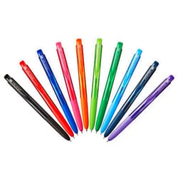 Uni-ball Signo RT1 Retractable Gel Ink Pen, Ultra Micro Point 0.28mm, Rubber Grip, UMN-155-28, 10 Color Value Set