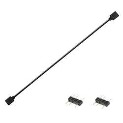 Yakuri Computer Motherboard Extension Cable, 5V Argb 3-Pin Connector Hub, RGB Interface Extension Cable