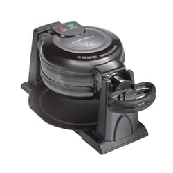 Hamilton Beach 26201 Belgian Waffle Maker with Removable Nonstick Plates, Double Flip, Makes 2 at Once, Black