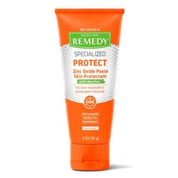 Medline Remedy Specialized Zinc Oxide Paste with Menthol (2 oz Tube), Unscented, Calamine, Incontinence Care, Diaper Rash, Wetness Protection, Hypoallergenic, Paraben Free, Adults, Soothing