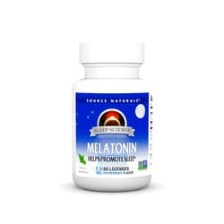 Source Naturals Melatonin, Helps Promote Sleep* 2.5 mg - 60 Peppermint Flavored Lozenges
