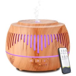 MOVOYEE Humidifiers for Bedroom Large Room Home Baby Kids Whole House Hotel Office Desk Plant,500ml Cute Aromatherapy Portable Ultrasonic Cool Mist Humidifier with Essential Oil Diffuser Light Remote