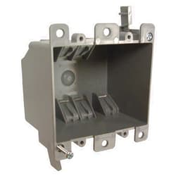 RACO Hubbell-Raco 7488RAC Old Work Cable Box, 2 Gang, 25 Cu-in X 3 in L X 4 in W X 2-3/4 in D