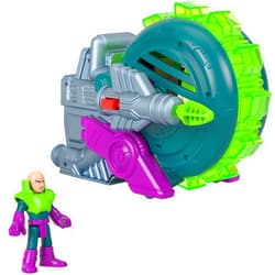 Fisher-Price Imaginext DC Super Friends Toy Lex Luthor Spinning Saw Vehicle & Figure Set for Pretend Play Kids Ages 3+ Years